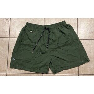 Dickie Walker Shorts Mens XL Green Lined Pockets Swim Trunks Made in USA Casual